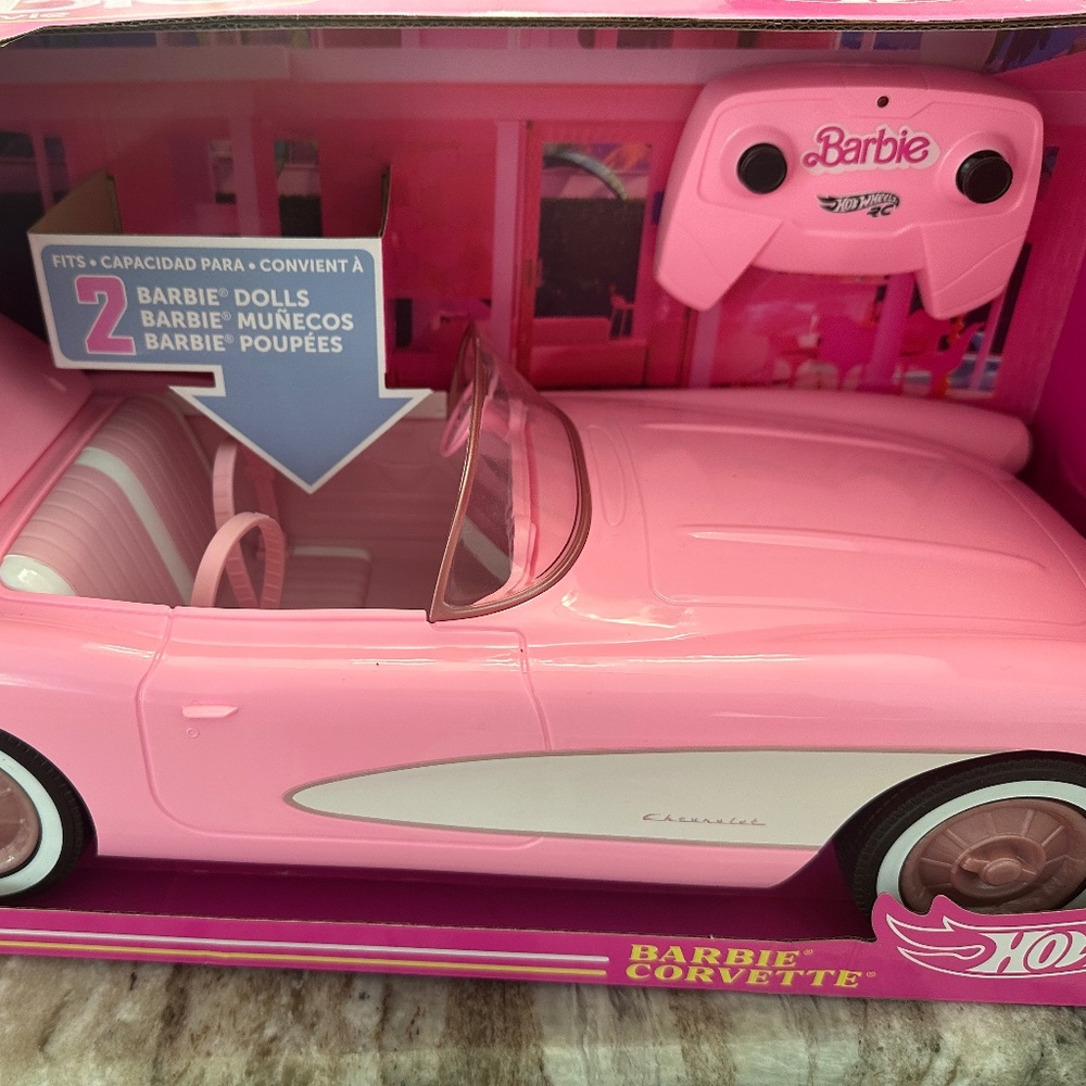 NIB VERY RARE Barbie Corvette Remote Ctrl Car